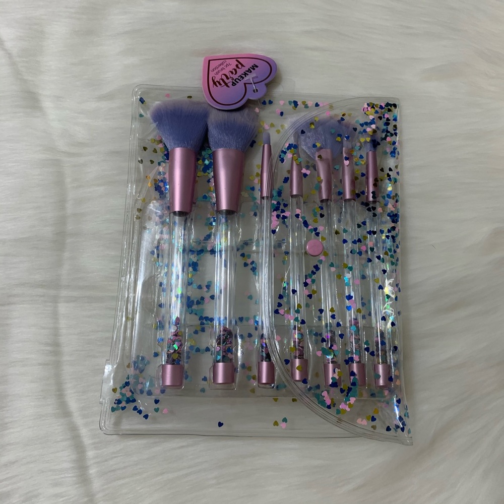 7 pc Pro Crystal Makeup Brushes Kit - Picture 2 of 4